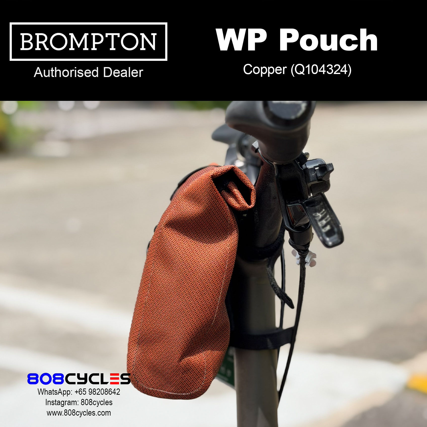 Brompton WP Pouch 2L Waterproof Bag – Cobalt or Copper - Image 9