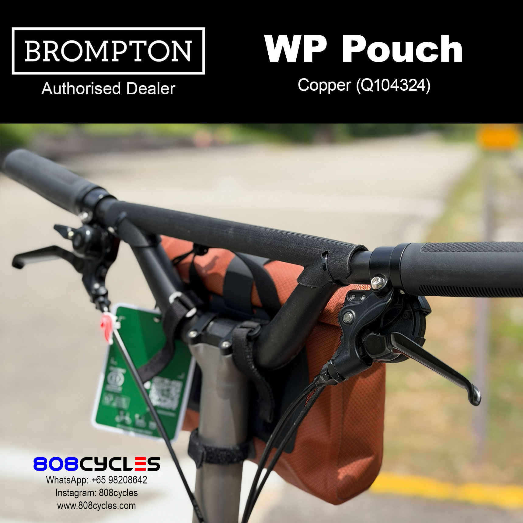 Brompton WP Pouch 2L Waterproof Bag – Cobalt or Copper - Image 8