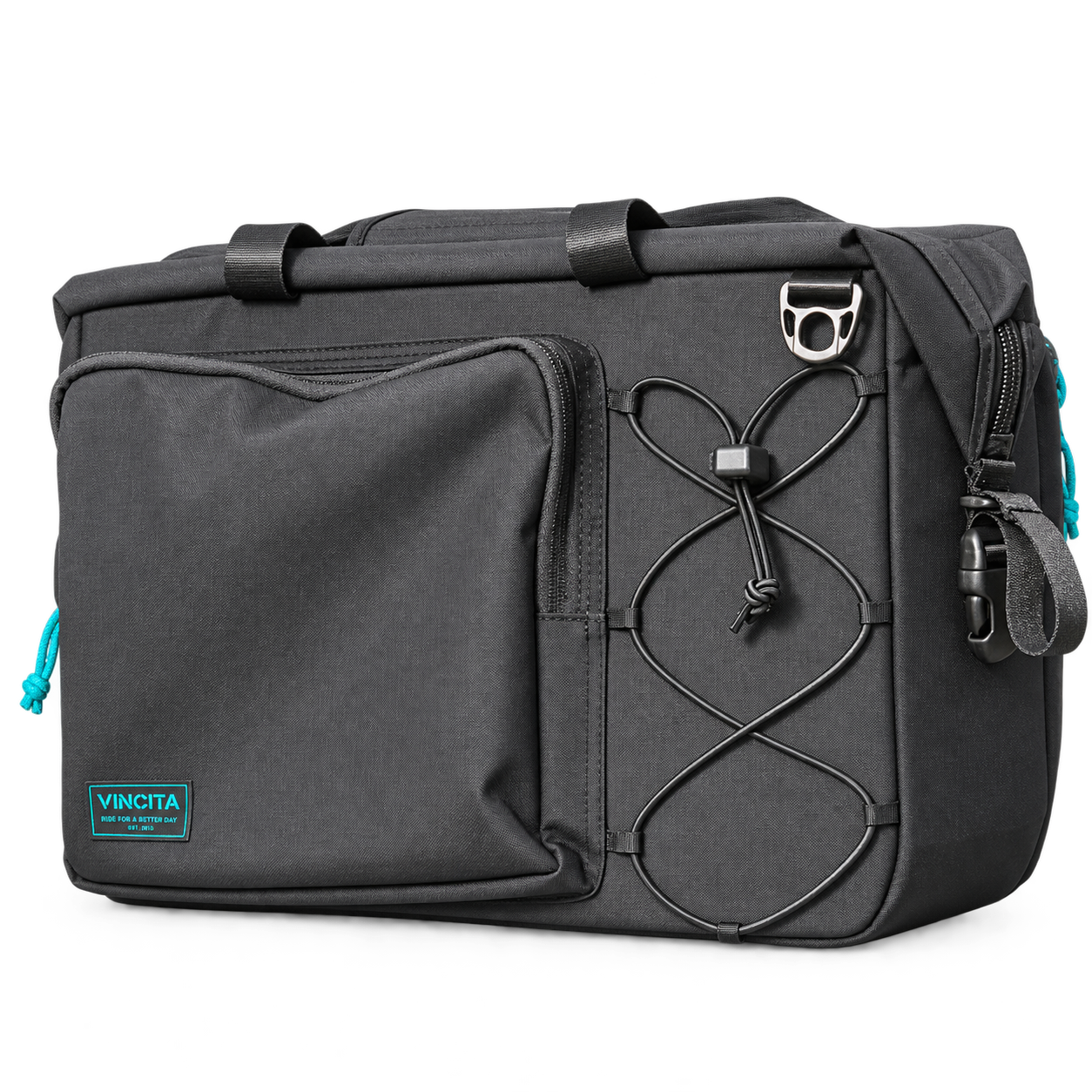 Vincita B181P Nash Pro 18.5L Rear Rack Bag for Brompton on white background