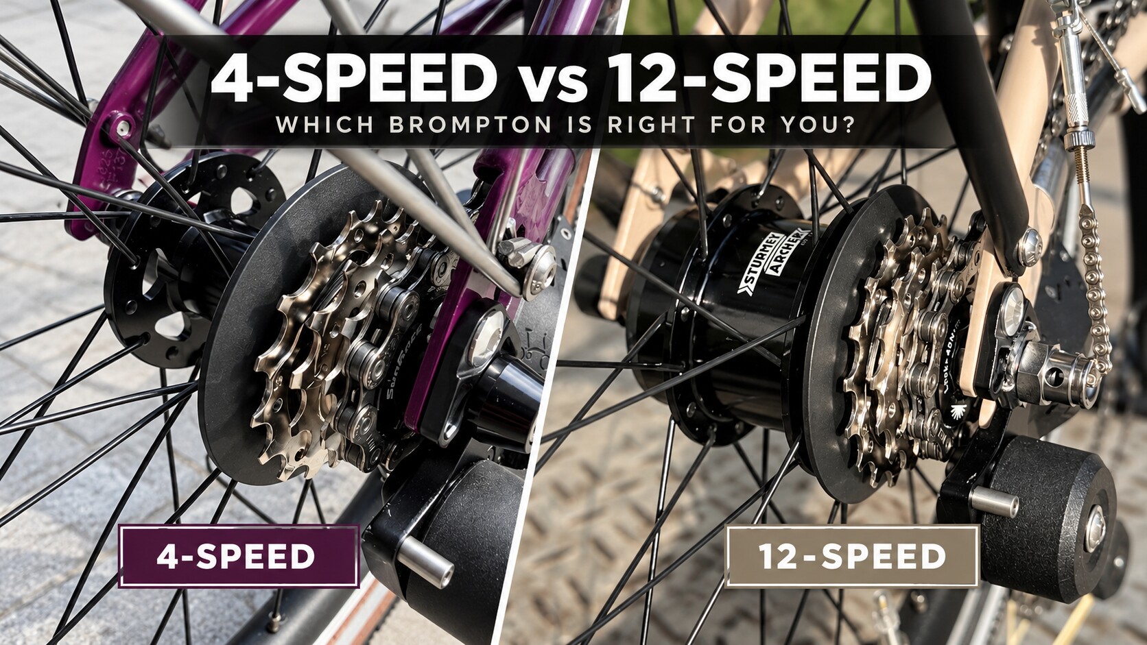 Brompton 4-speed and 12-speed rear hubs compared for Singapore buyers
