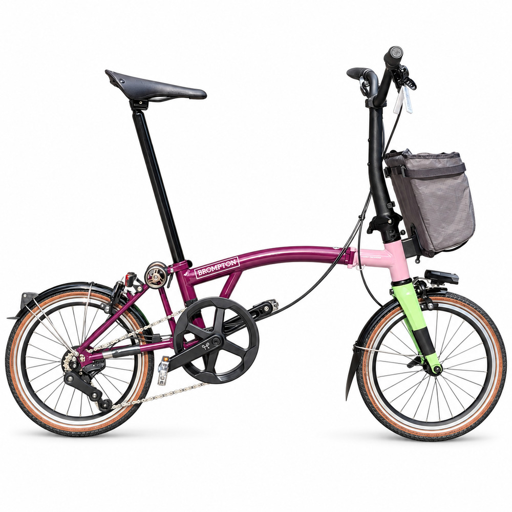 Brompton P Line Mk2 Urban Explorer M4L Asia Special Edition on white background