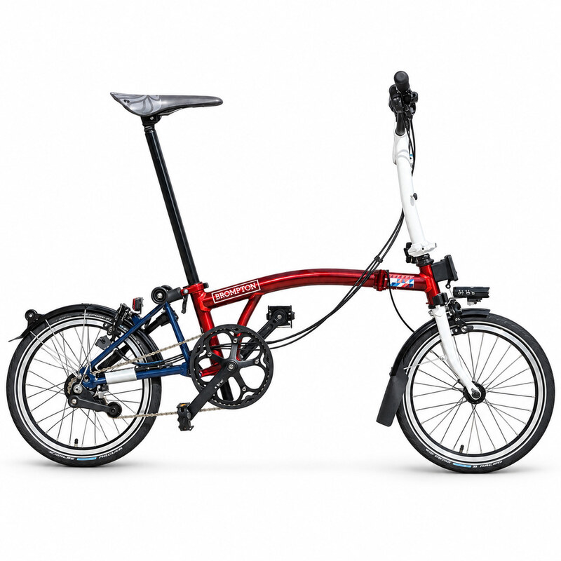 Brompton Team GB M6L Tokyo 2020 limited edition on white background