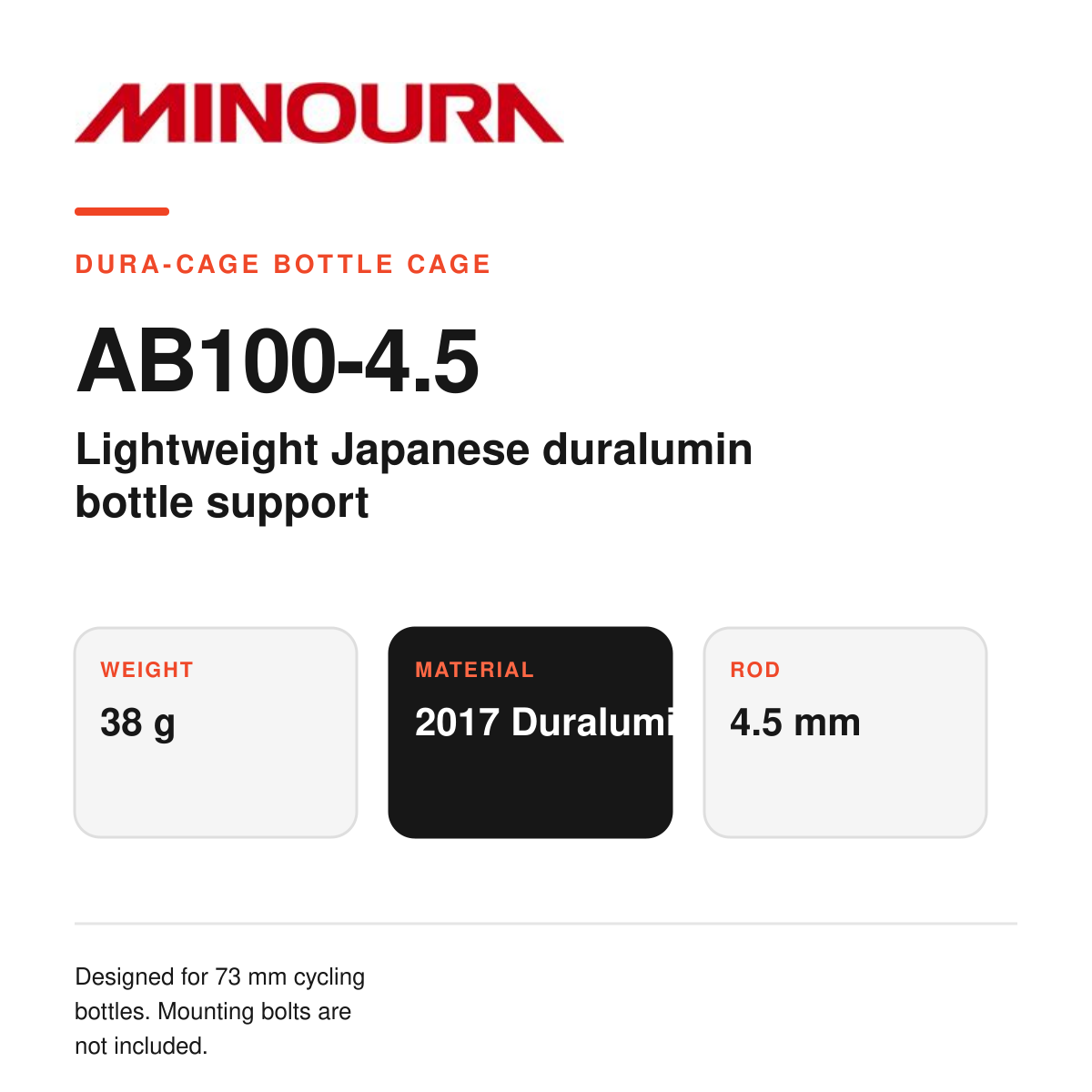 Minoura Dura-Cage AB100-4.5 Bottle Cage – Anodized Colours - Image 3