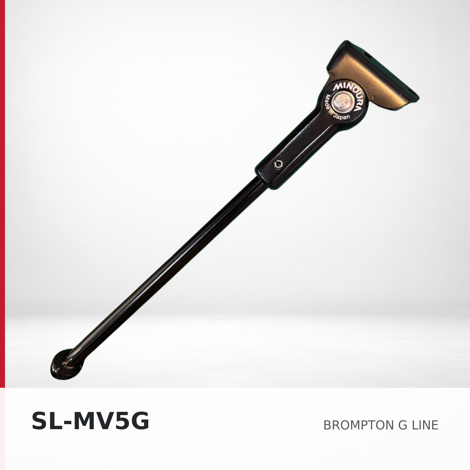 Minoura SL-MV5G kickstand in black for Brompton G Line