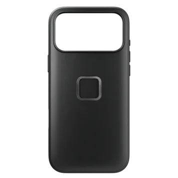 Peak Design Everyday Case for iPhone 17 Pro Max – Black Clarino – rear view